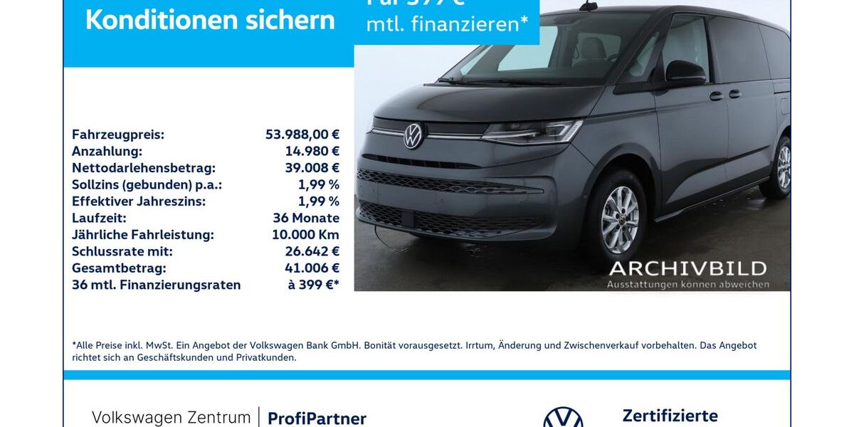 VW T7 Multivan 8.083 km 53.988 &euro; Leverkusen 51379