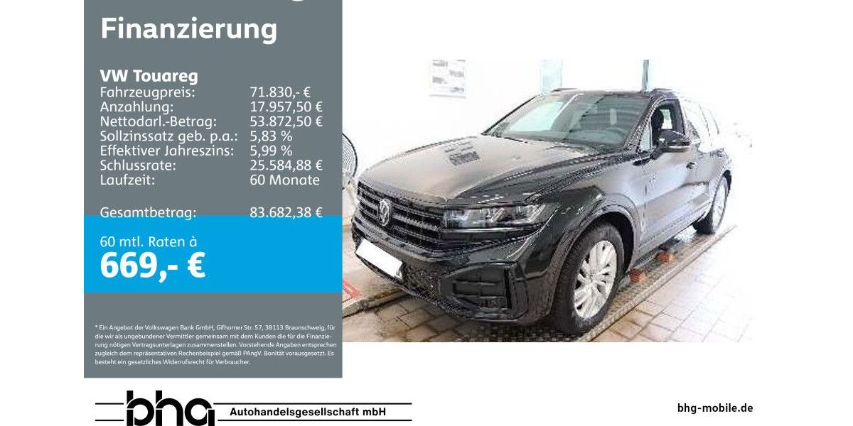 VW Touareg 14.861 km 71.830 &euro; Rottweil 78628