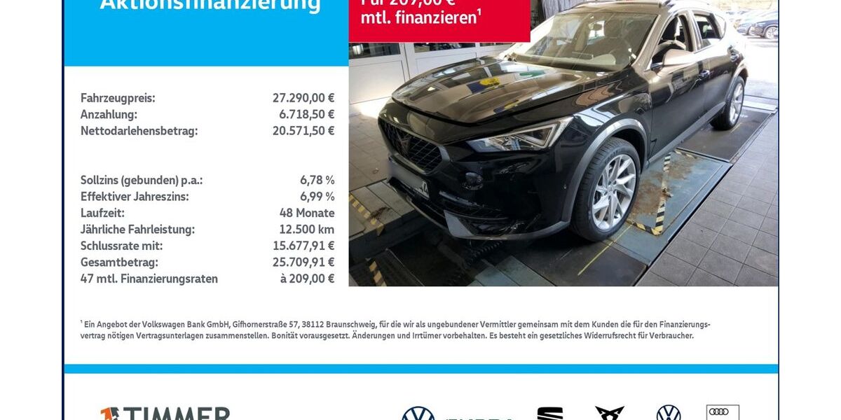 Cupra Formentor 61.513 km 27.290 &euro; Meppen 49716