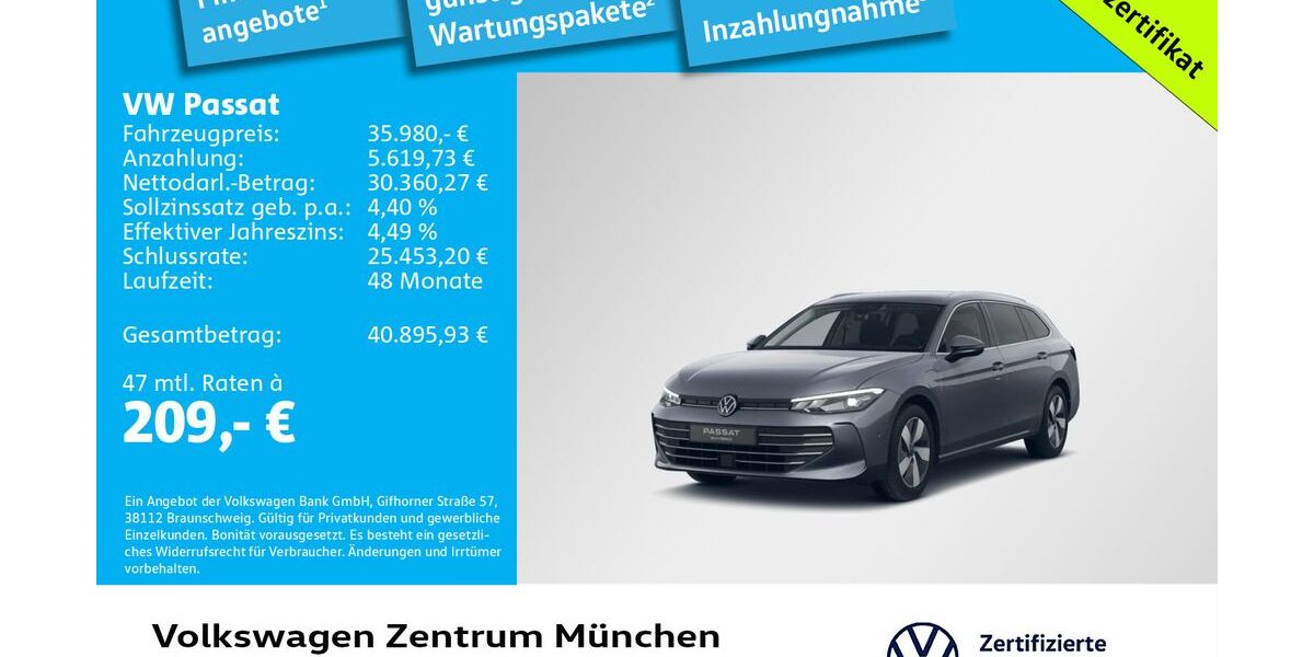 VW Passat 16.888 km 35.980 &euro; München 80687