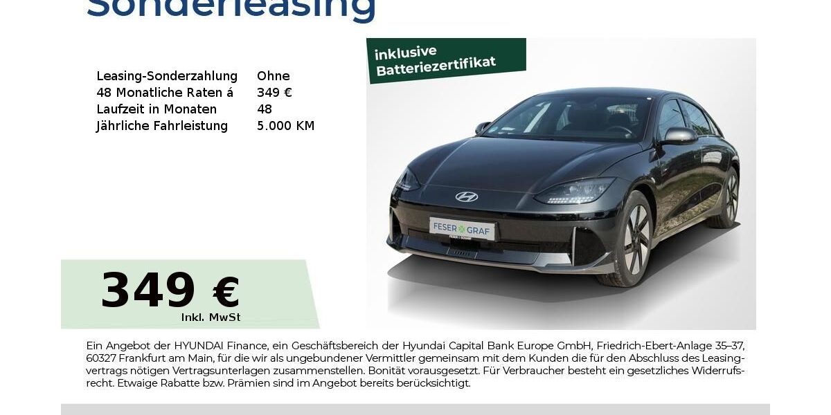 Hyundai IONIQ 6 7.657 km 29.995 &euro; Fürth 90763