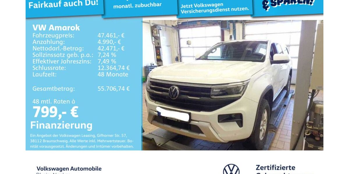 VW Amarok 9.677 km 46.986 &euro; Mannheim 68309
