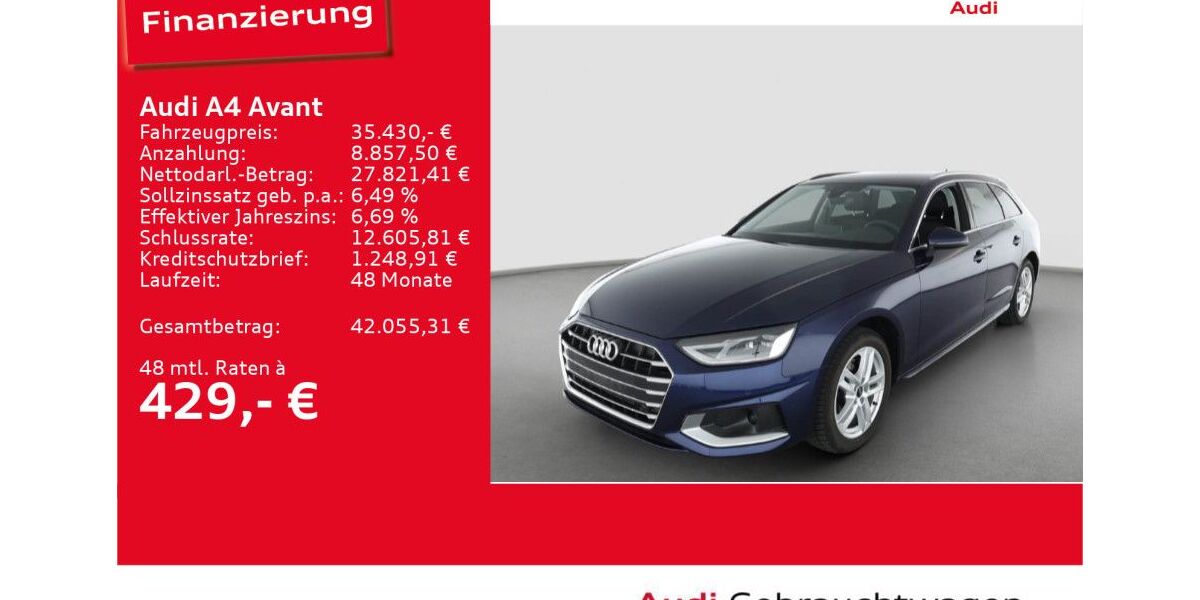 Audi A4 6.864 km 35.430 &euro; Ulm 89073