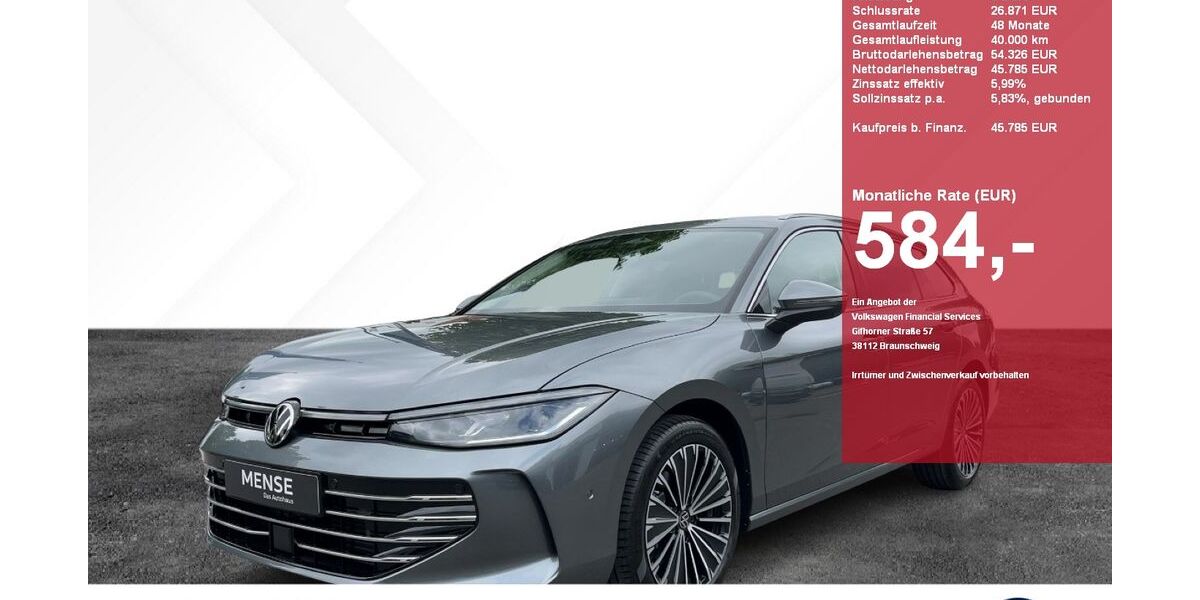 VW Passat 15.250 km 45.785 &euro; Gütersloh 33330