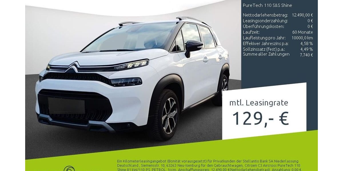 Citroen C3 Aircross 63.008 km 12.490 &euro; Borken 46325