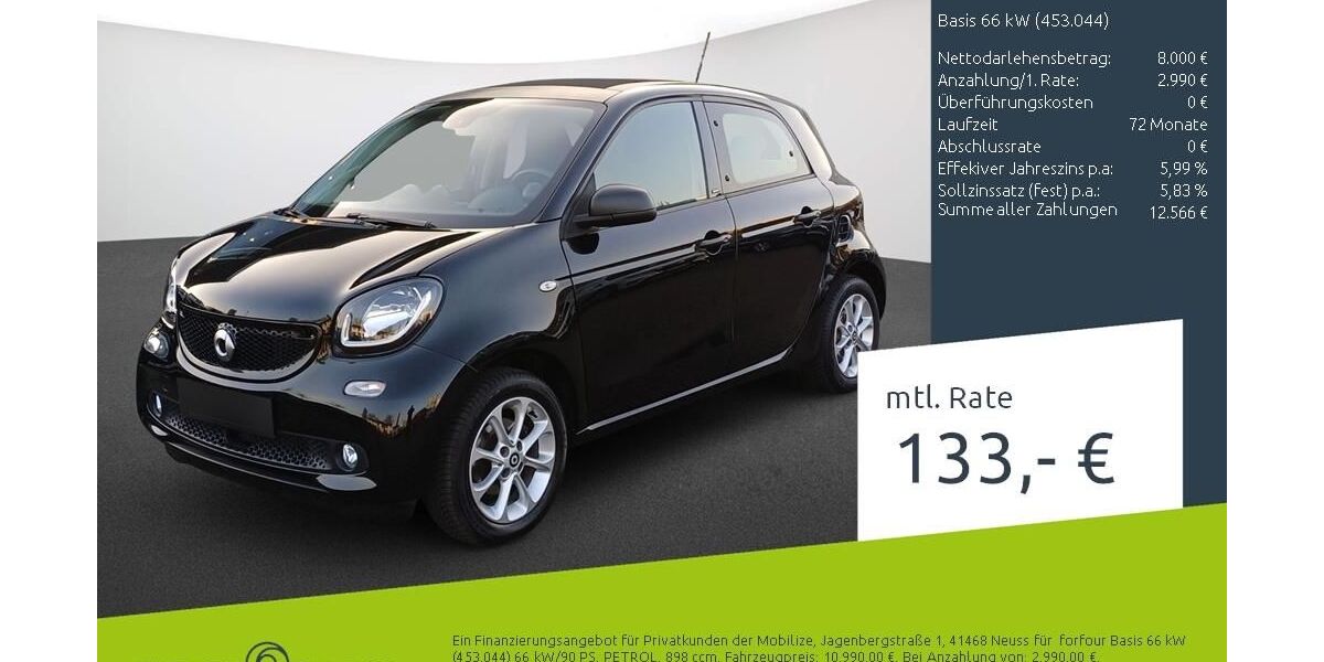 Smart ForFour 60.685 km 10.860 &euro; Stuhr 28816