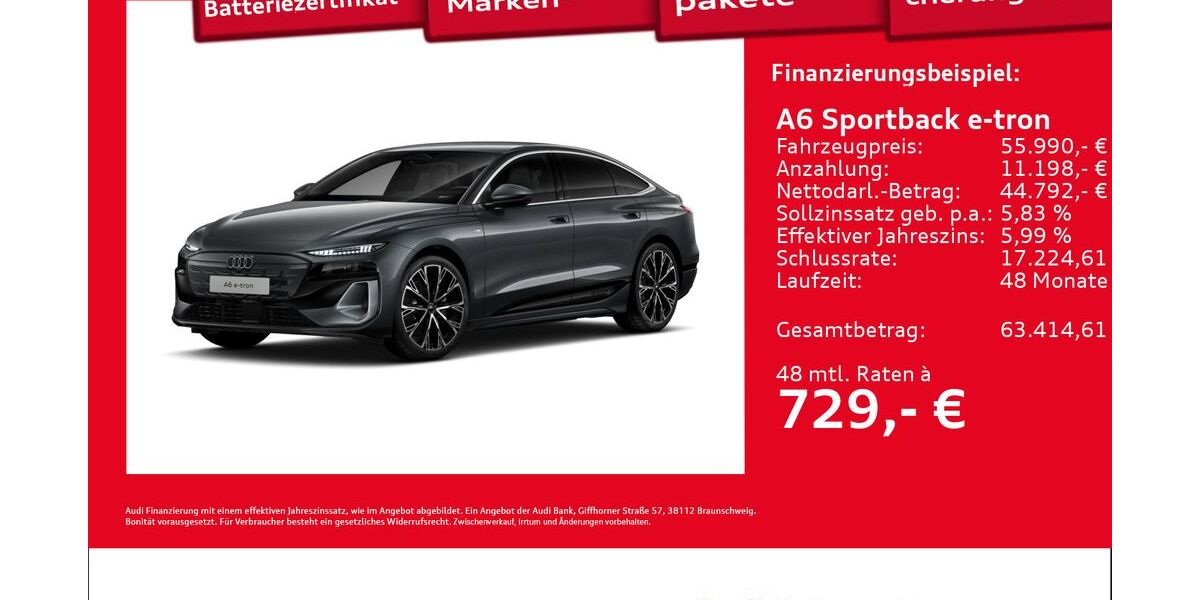 Audi A6 e-tron 9.179 km 55.990 &euro; Hamburg 22419