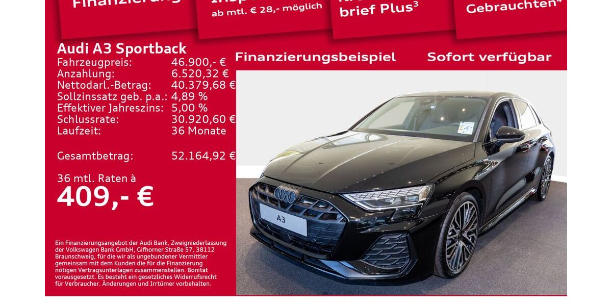 Audi A3 6.001 km 45.990 &euro; Berlin 12489