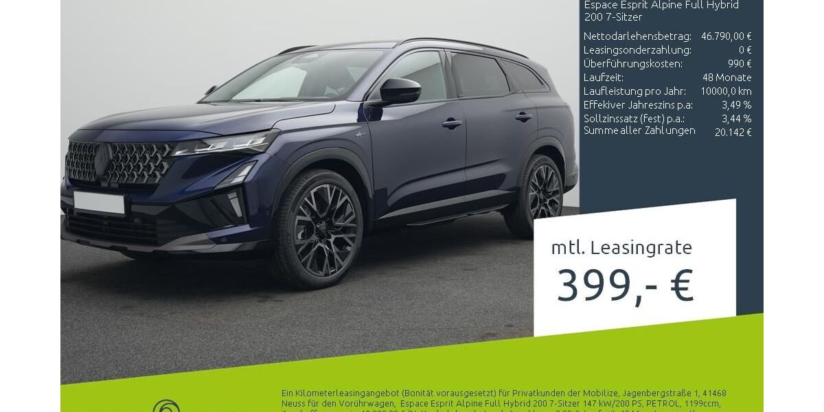 Renault Espace 1.500 km 45.840 &euro; Ahaus 48683