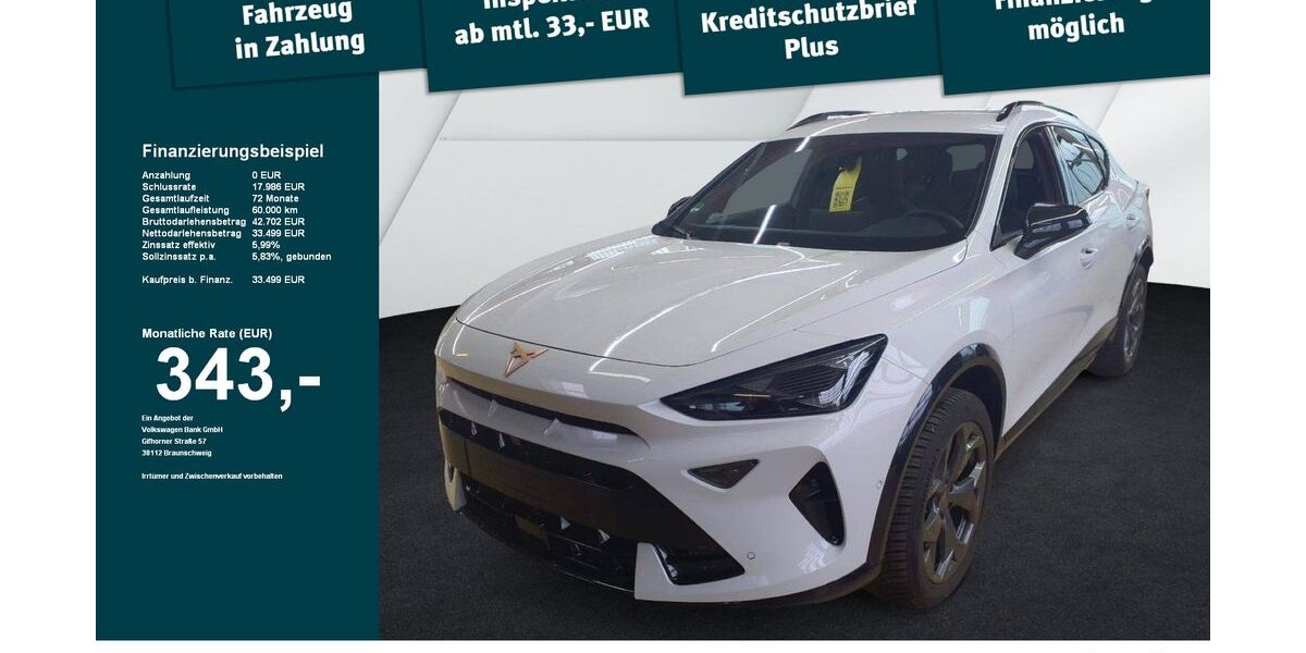 Cupra Formentor 20.605 km 33.499 &euro; Memmingen 87700